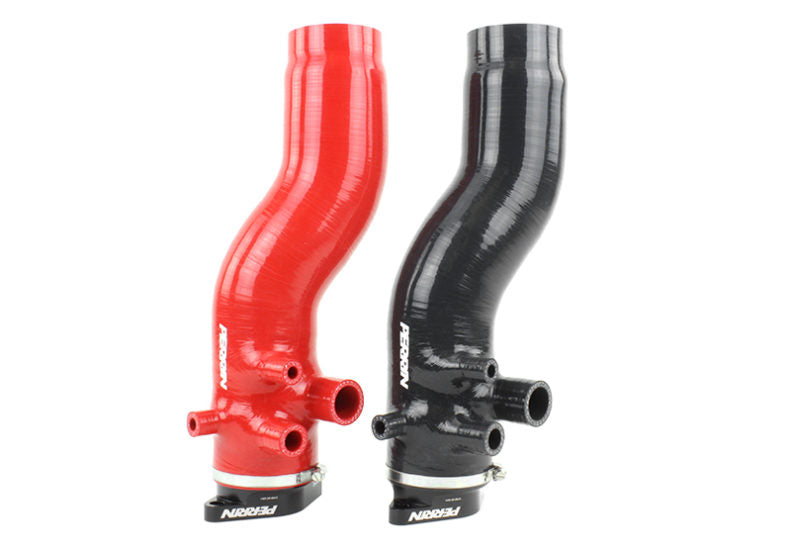Perrin 2015+ Subaru WRX BLACK 3in Turbo Inlet Hose w/ Nozzle / PSP-INT-424BK