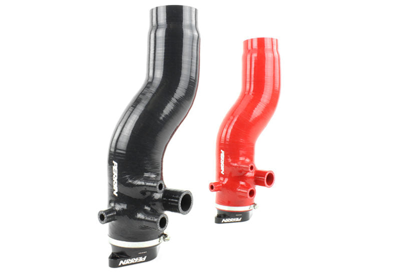 Perrin 2015+ Subaru WRX BLACK 3in Turbo Inlet Hose w/ Nozzle / PSP-INT-424BK