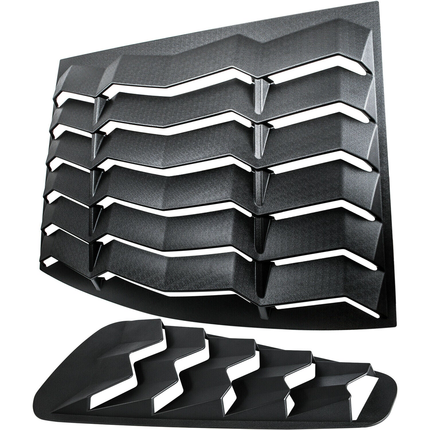Ford Mustang 2005-2014 Rear & Side Window Louver Sun Shade Cover Vent ABS